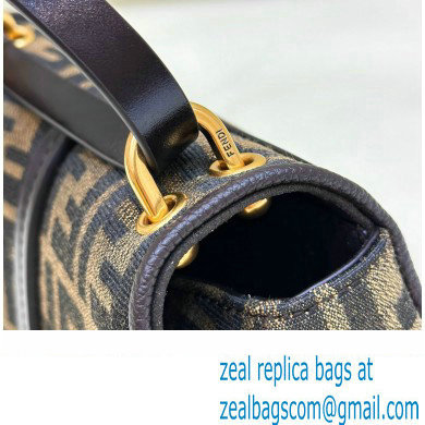 Fendi C Com Small bag in Brown FF jacquard fabric 2023 - Click Image to Close